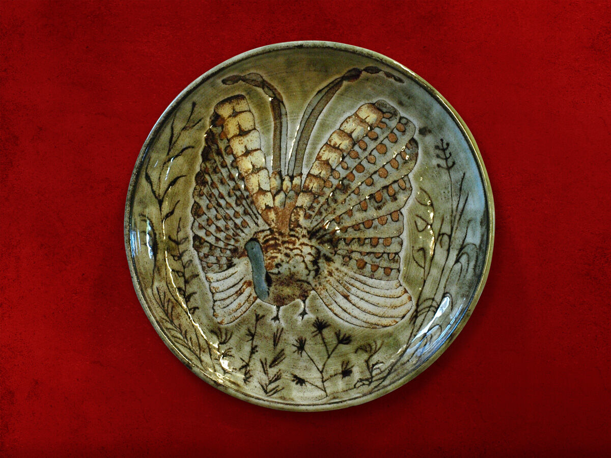 Decorative dish of Robert Pérot workshop of the old mill in Vallauris