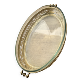 Porte plat métal argenté