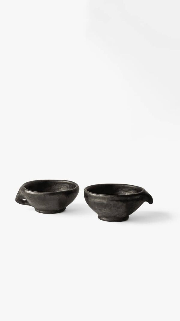 Duo de tasses en terre cuite Kânâh — “Souffle de Terre”