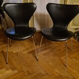 Ensemble de 6 chaises "Seven" modèle 3107 Arne Jacobsen