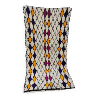 Tapis berbère marocain artisanal fait main 190 x 100 cm
