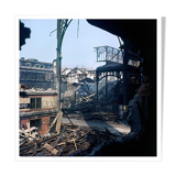 Photography destruction of the halls Paris 1972