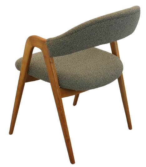 vintage WK Möbel style fauteuil / stoel 'Wildflecken' nieuwe bouclé stof