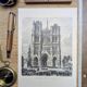 Notre-Dame d'Amiens, un original imprimé en 1895 .