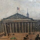 Adrien Raphaël Noulin huile sur toile Naïf/Paris,  la Concorde.