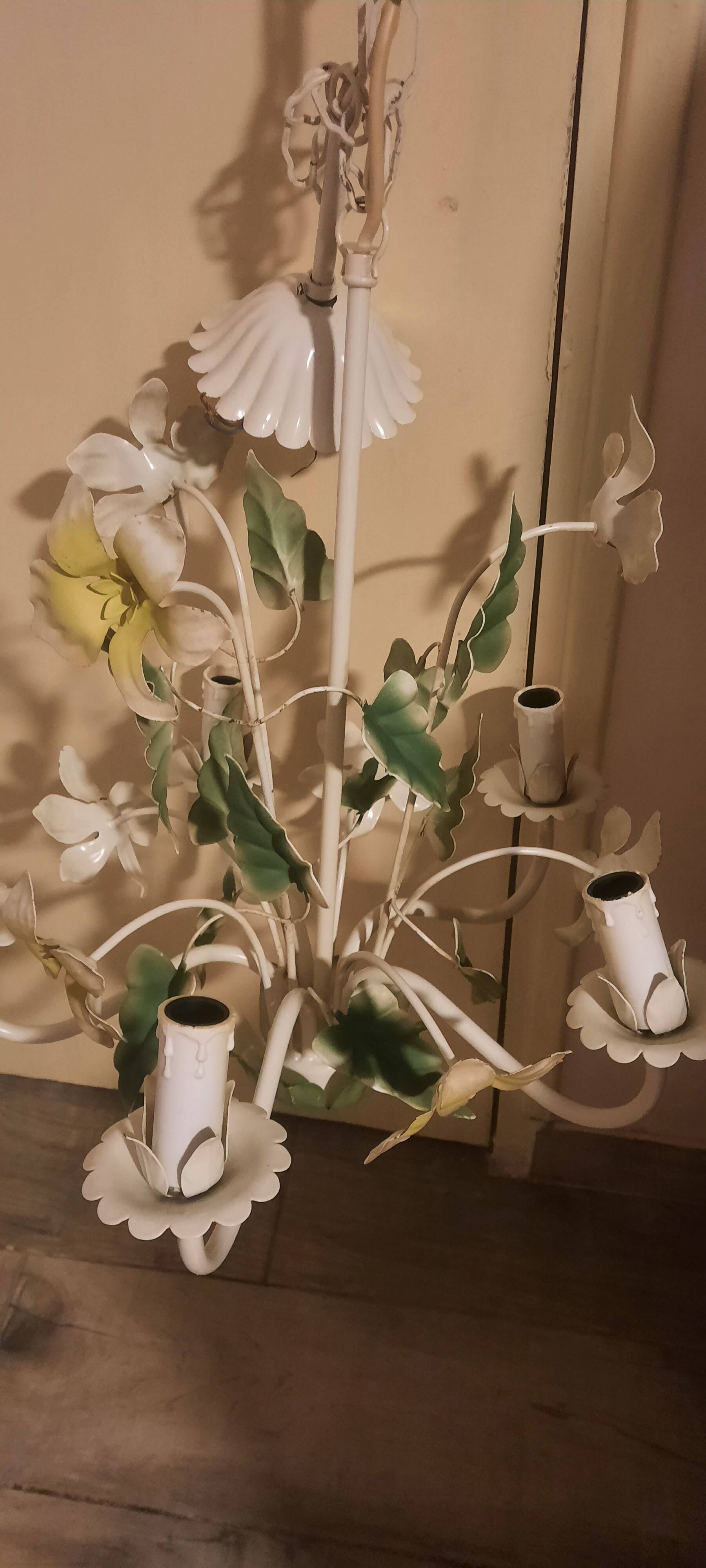 Vintage floral chandelier