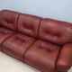 3 seater vintage leather sofa mobil girgi 1970s
