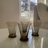 Set of smoked glasses