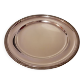 Large tray 35 cm in diameter in silver metal / DF hallmark and 24 g