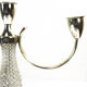 1970s three-point plated candlestick, La Pierre, France