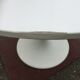 Vintage tulip base table in white pvc