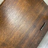 Antique wooden bench with pinned construction