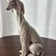 Ceramic greyhound by Juan Huerta