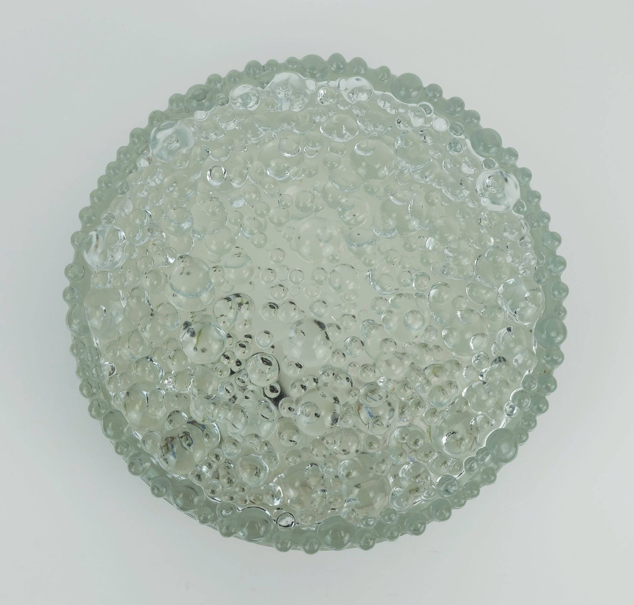 No. 1 of 2- staff ceiling lamp or wall lamp model a 226 bubble glass 60s70s