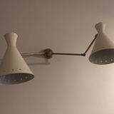 Murable applied Italian double - articulated - Lampshade metal painted white