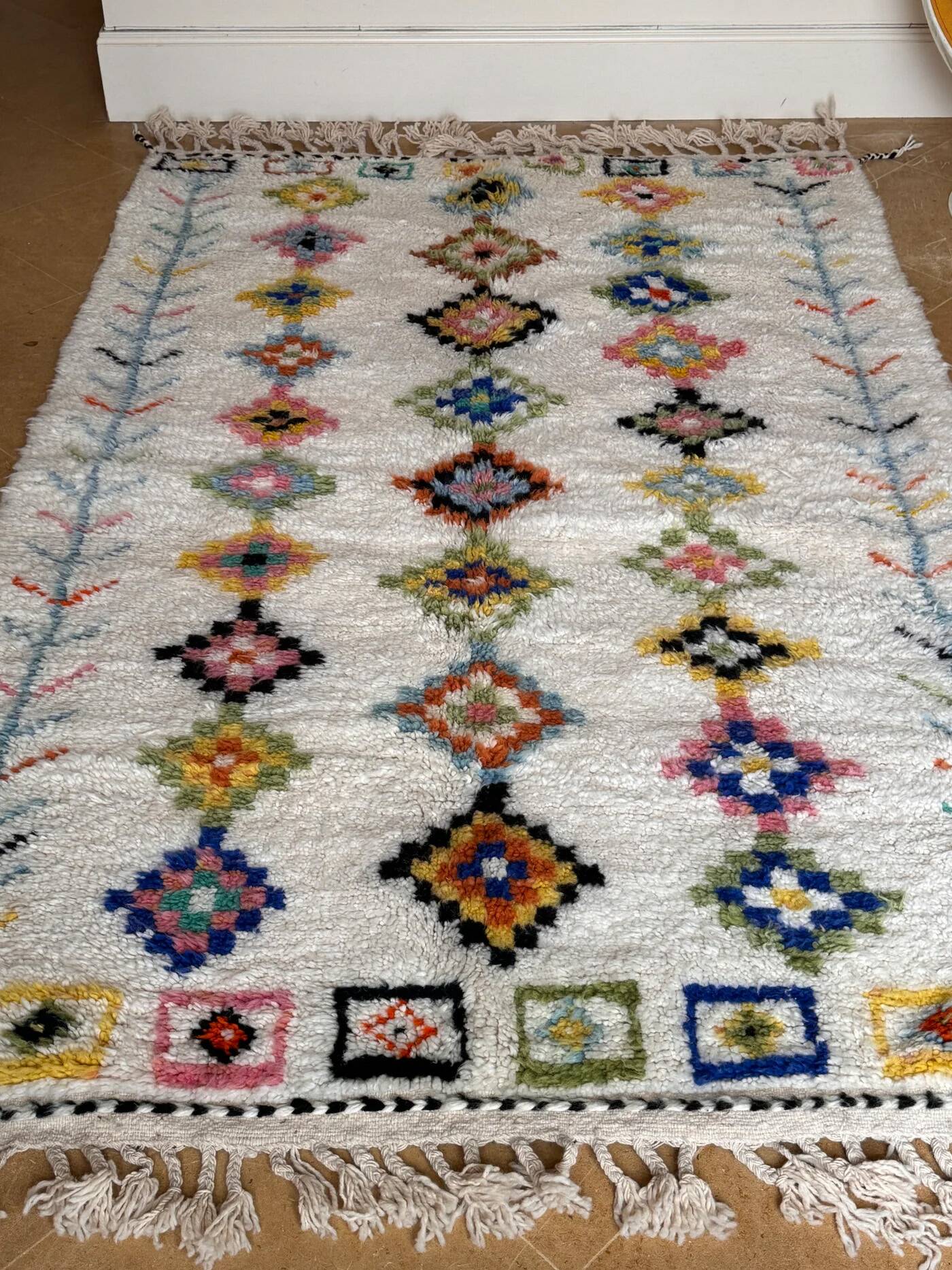 Berber rug Beni Ouarain 248 x 157 cm "Hadia"