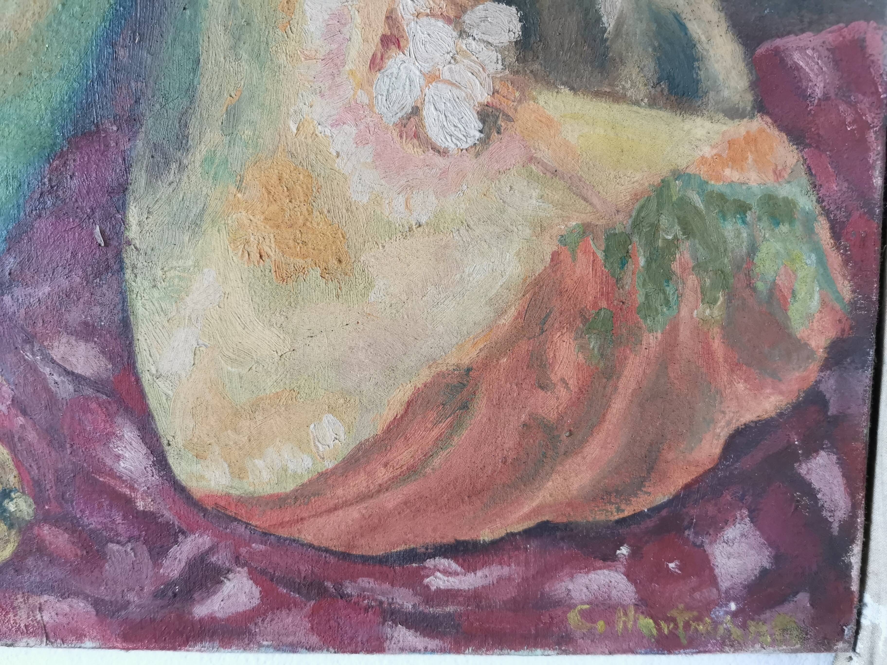 Set of 3 old still life paintings