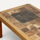 Coffee table by Pierre Chapo in solid elm and ceramic – circa 1960