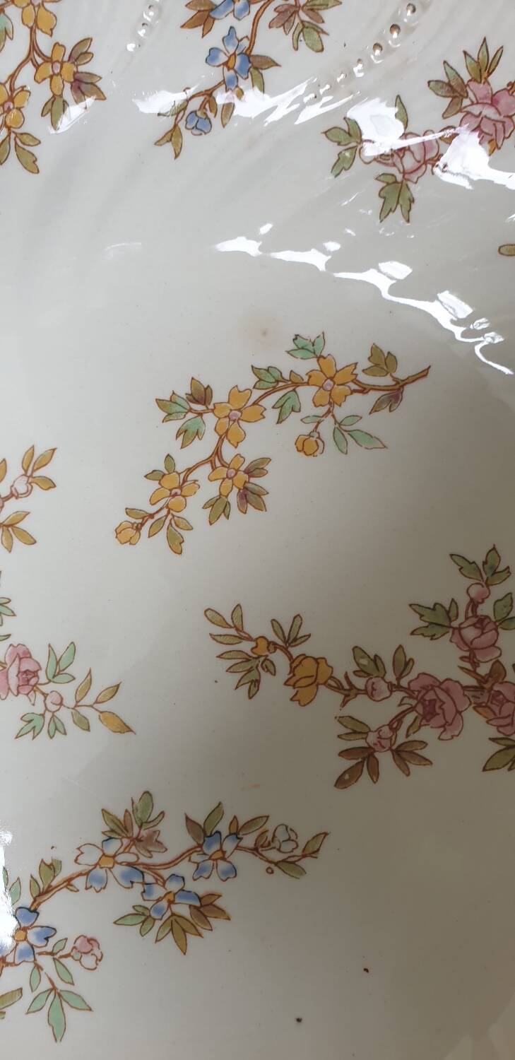 Four Louis XV plates from Sarreguemines