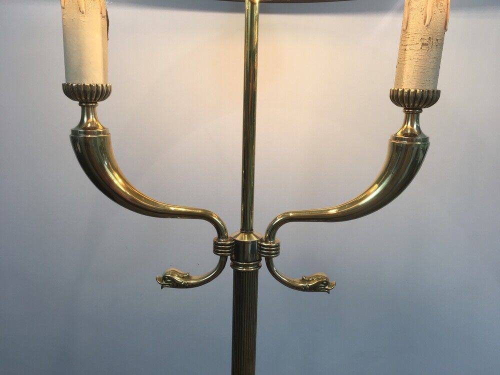Brass floor lamp from the Jansen house.