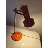 Vintage orange metal lamp