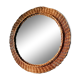 Braided Wicker round mirror 39cm