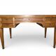 Antique Louis XVI / Directory desk – gilded leather – 5 drawers – keys