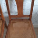 Set of 2 vintage art deco cans chairs.