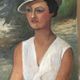 Oil on canvas portrait of a woman 20th century