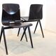 Stackable two-tone industrial dining chair Pagholz Galvanitas S22