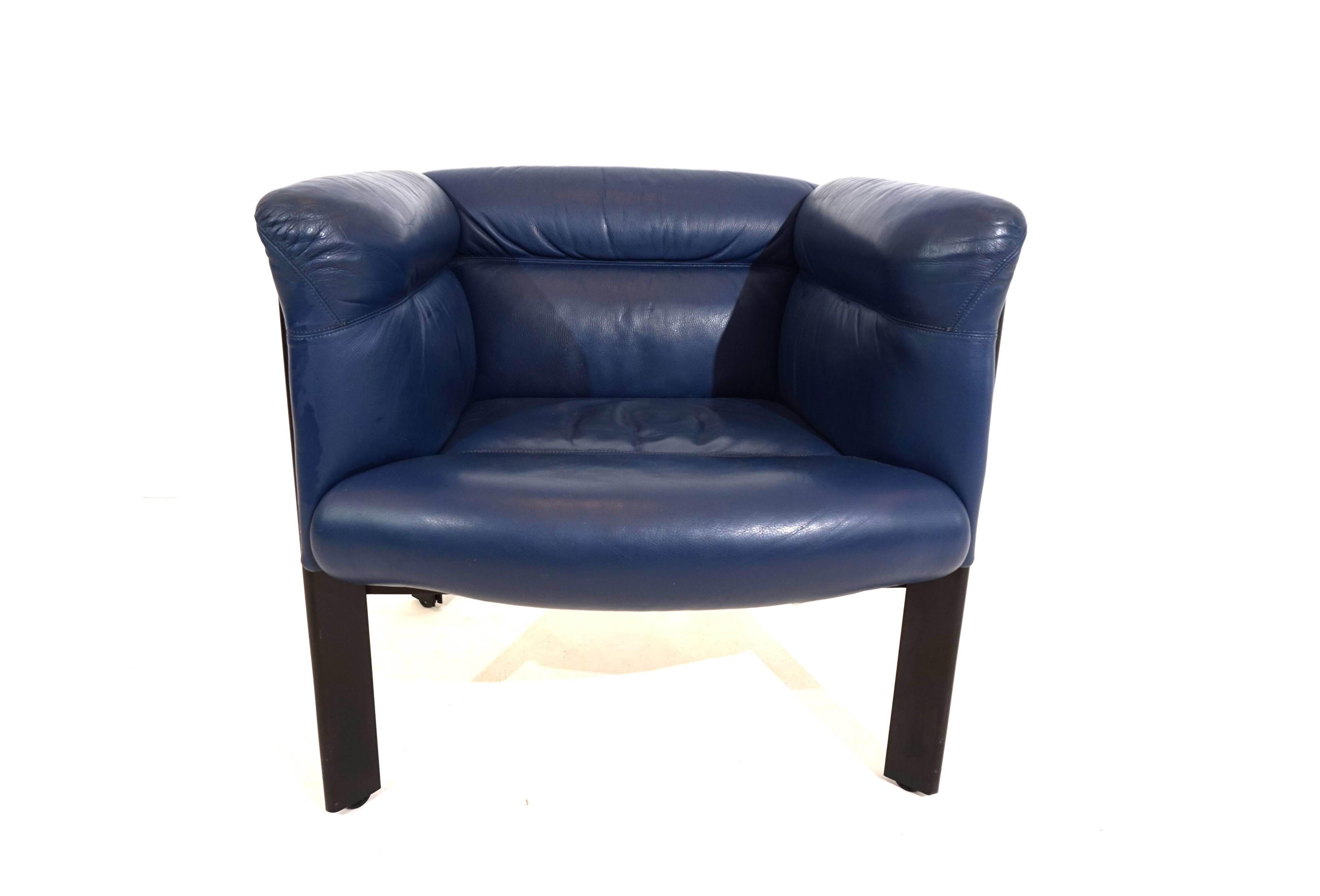 Fauteuil en cuir Poltrona Frau Interlude de Marco Zanuso