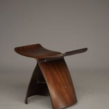 Tabouret papillon en contreplaqué par Sori Yanagi pour Tendo Mokko, années 1970