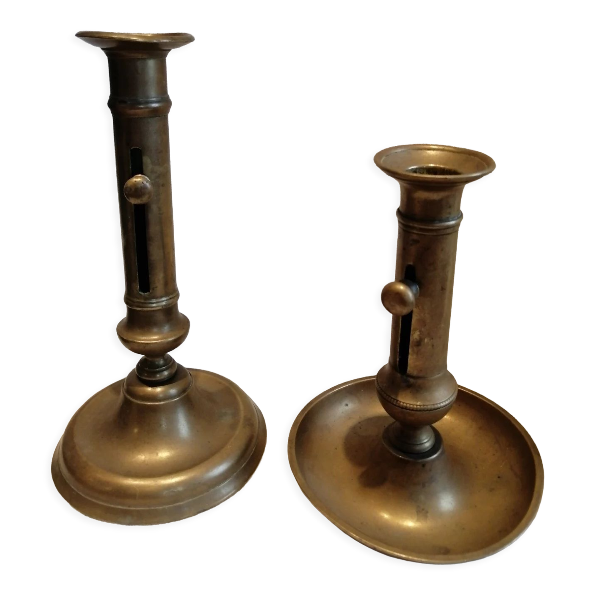 Brass candlesticks