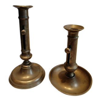 Brass candlesticks