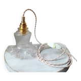 Vintage glass hanging lamp