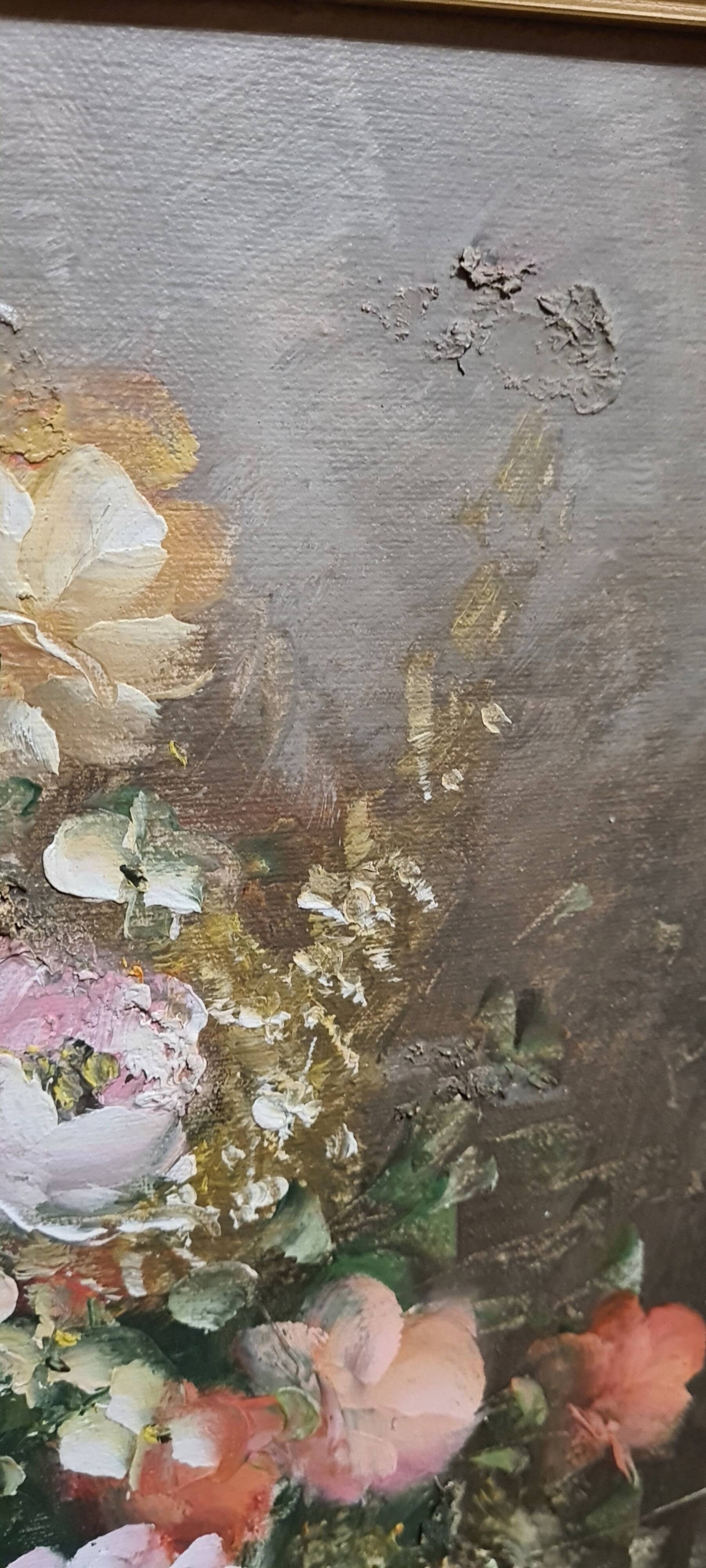 Framed and signed painting by Edmon Sanders