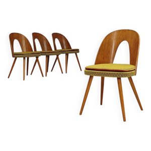 Lot de 4 chaises jaune - antonin