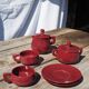 Art Deco Red Tea/Coffee Set
