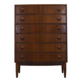 Walnut chest of drawers, Danish design, 1960s, designer: Kai Kristiansen