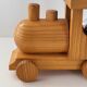 Vintage 1970 pine locomotive lamp