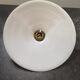 Suspension opaline smooth white tbe art deco 1940 Ø 24.5 cm TBE