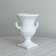 Cache-pot, white vase