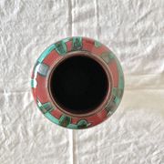 Vintage West-Germany vase by Scheurich with handpainted Bamboo decor
