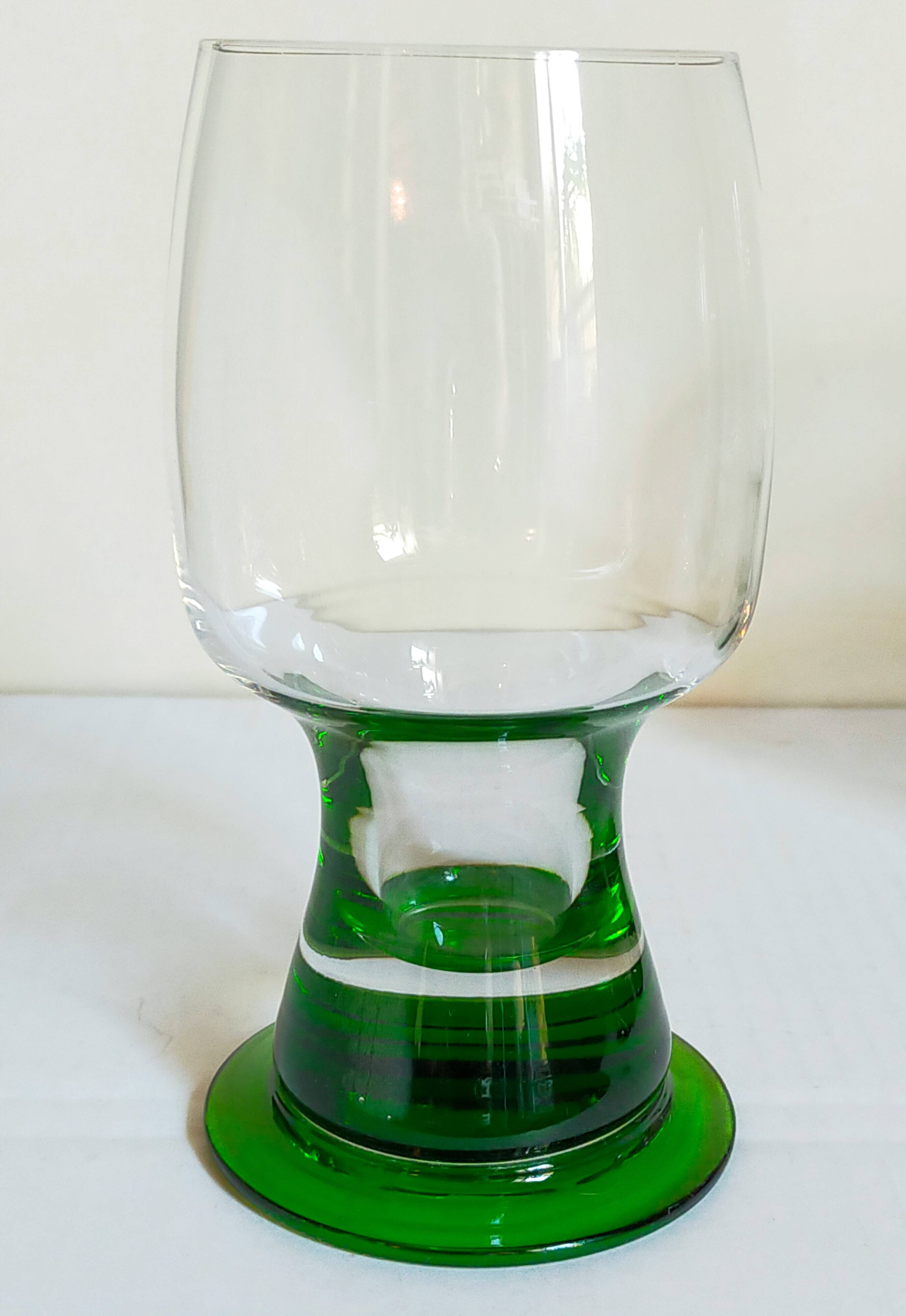 Four vintage XXL crystal glasses