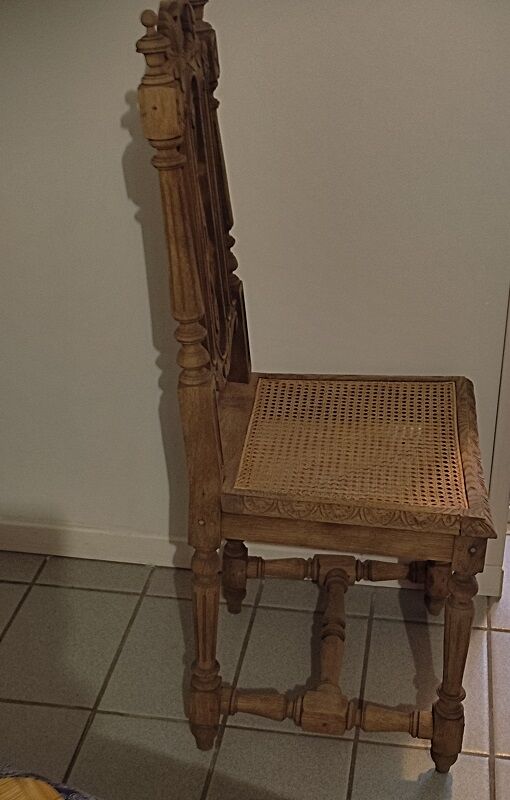 Solid wood chair seat aero-gummed canning