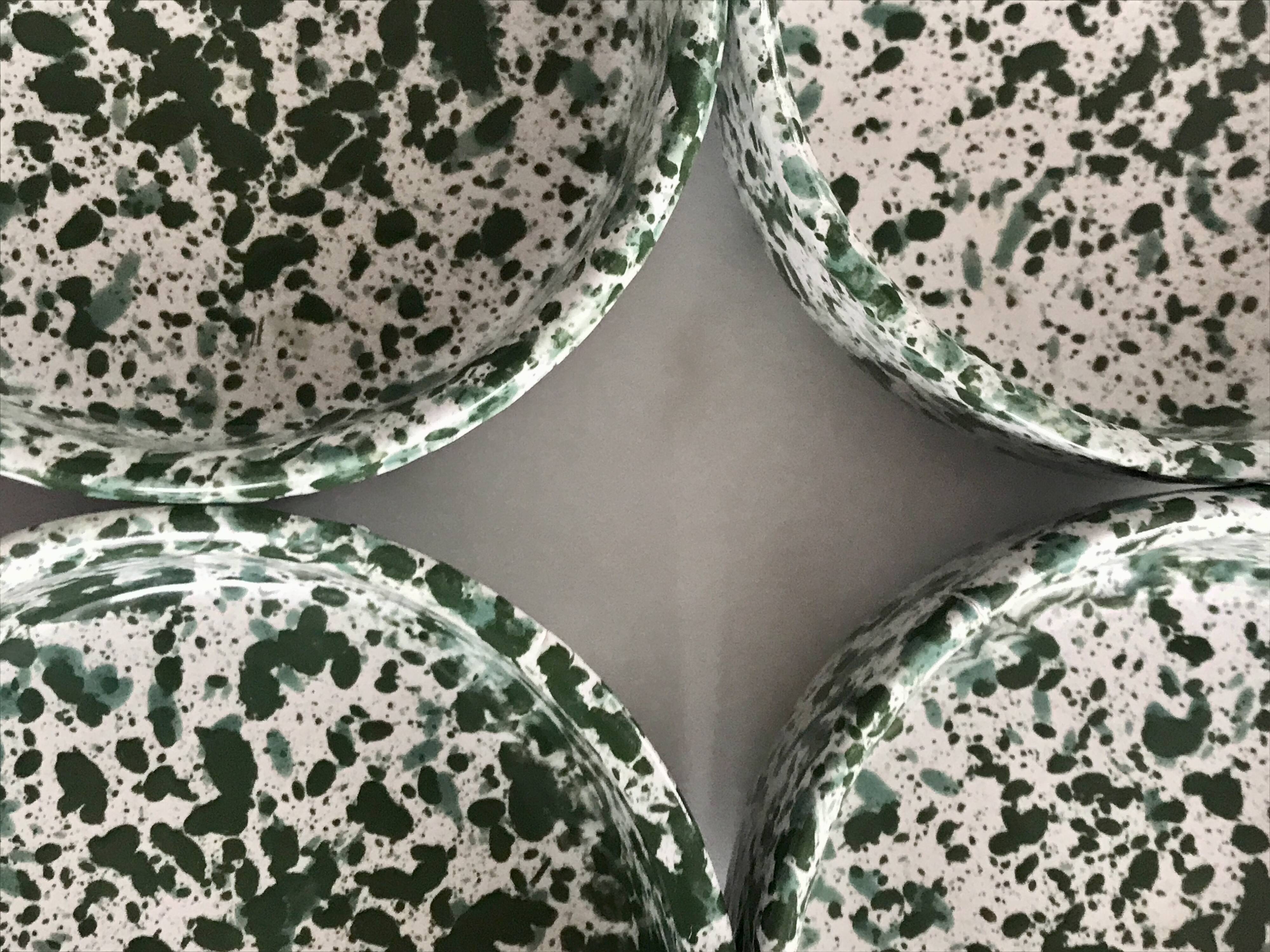 Speckled terracotta bowls