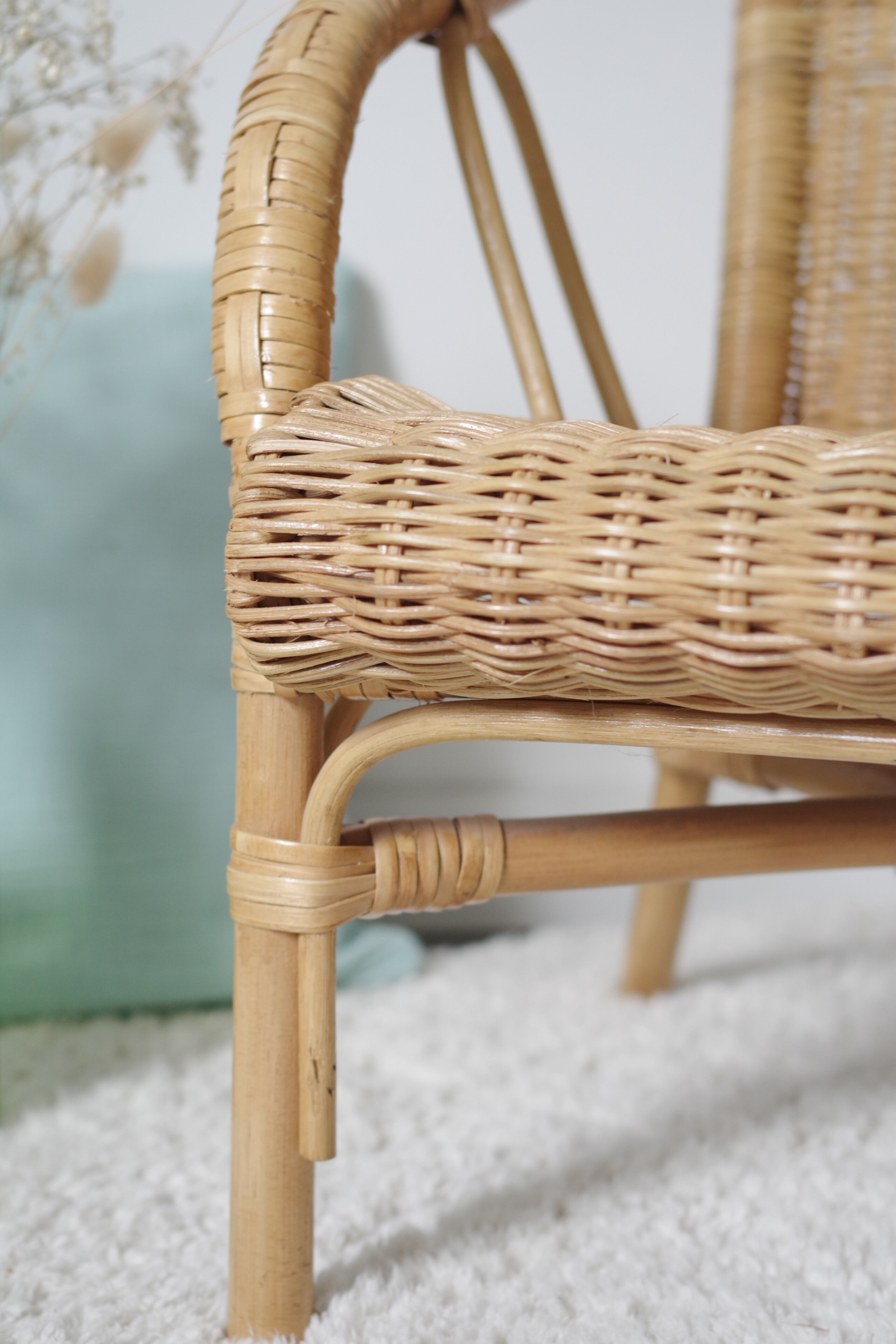 Children's armchair in rattan