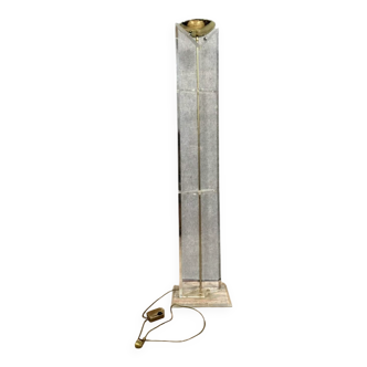 Travail italien des années 1980 : Lampadaire halogène à fut