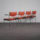 Set of 4 modernist dining chairs by Thereca, Netherlands, 1960s