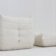 Vintage Togo chair with ottoman 1980s by Michel Ducaroy for Ligne Roset